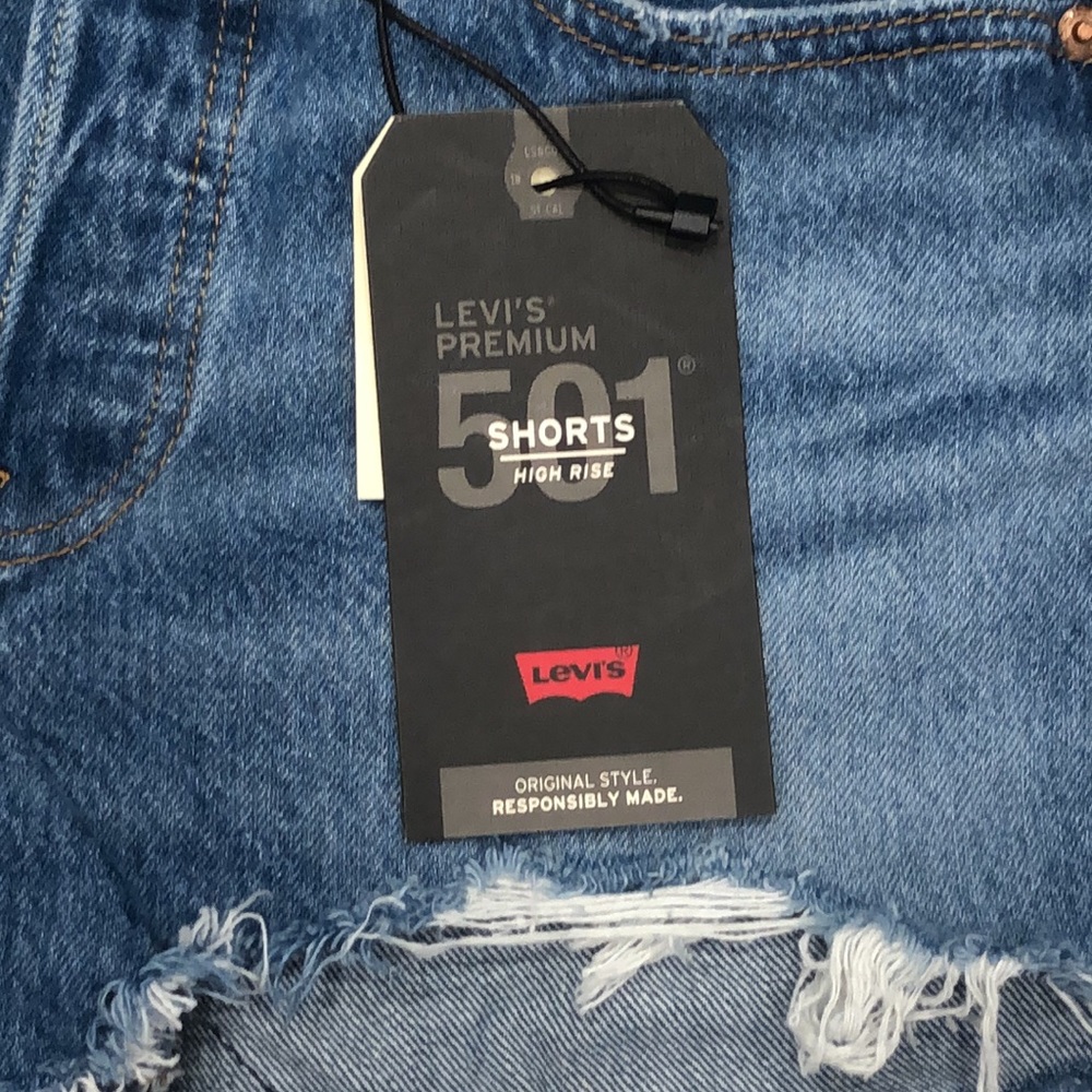 501 LEVI’S CUT OFF SHORTS - Picture 3 of 10